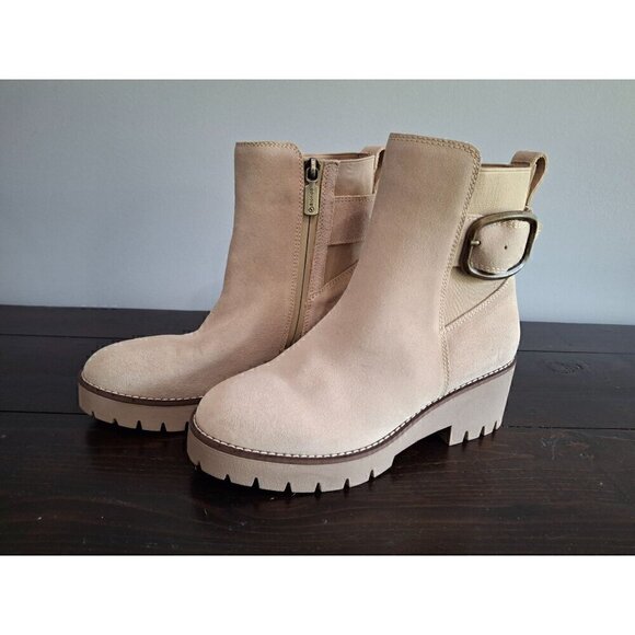 Blondo Dahlia Tan Waterproof Suede Womens Boot/NWOB, Sz. 5.5M - Picture 1 of 11